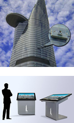 High resolution panoramic images for Bitexco Financial Tower Touch Screen application