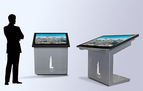 Touch Screen with panoramas for Bitexco Sky Deck